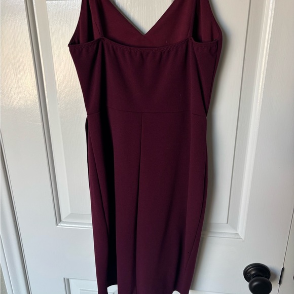 Plum Purple Bodycon Dress - Picture 2 of 3